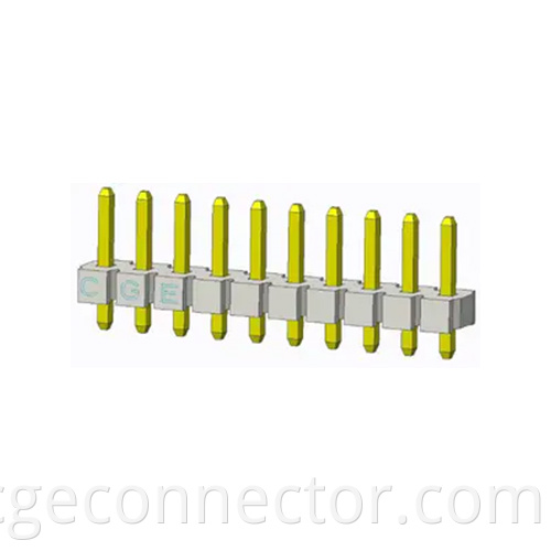 DIP Vertical Type Single row straight plug Connectors